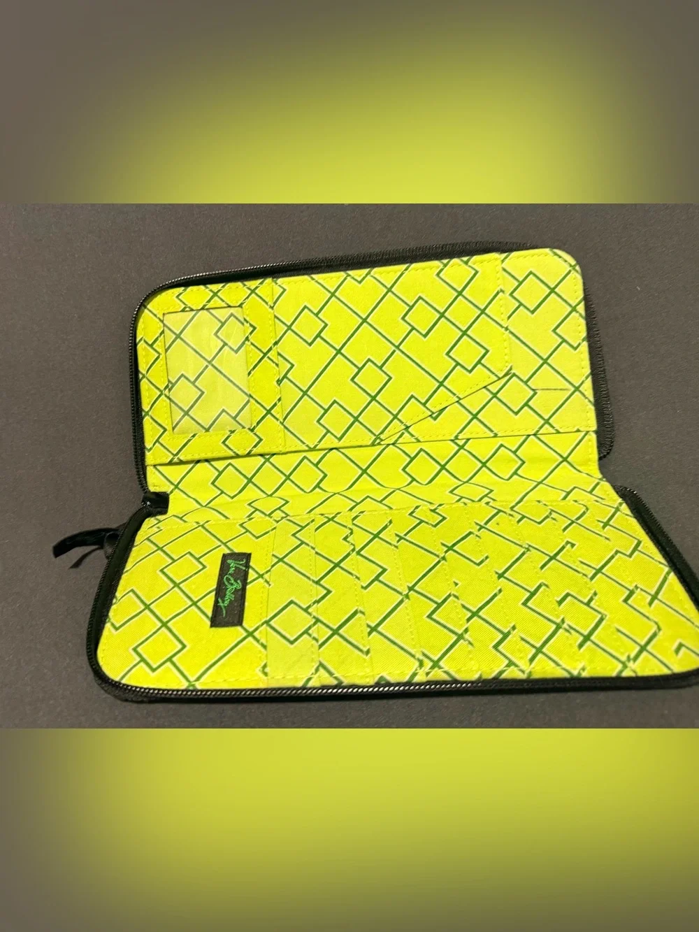 Vera Bradley Retired Botanical Design Toiletries Bag & Travel Wallet